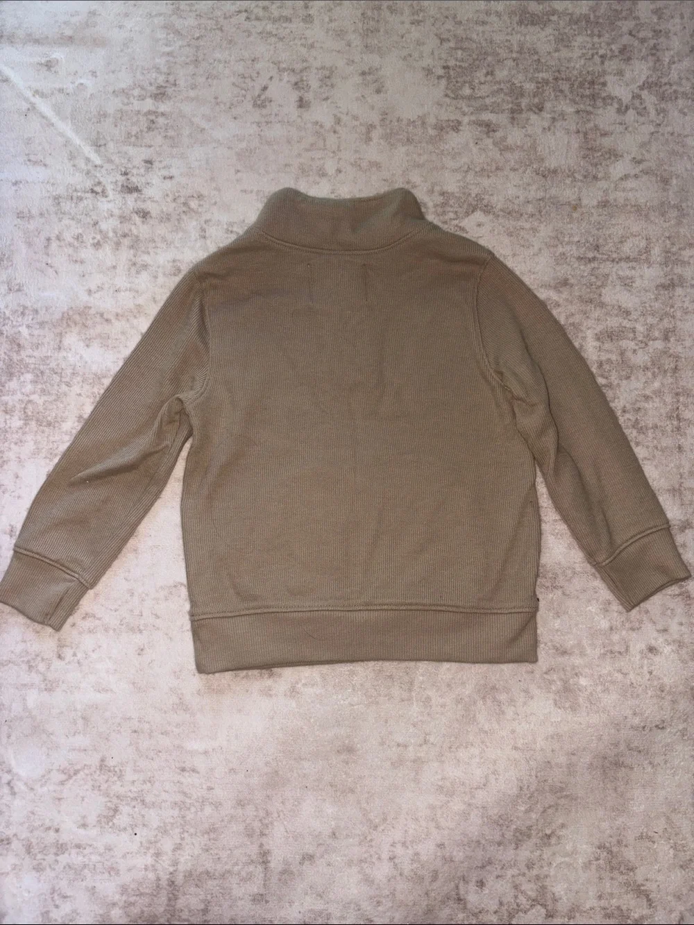 Old Navy toddler quarter -Zip Pullover Sweater in Beige